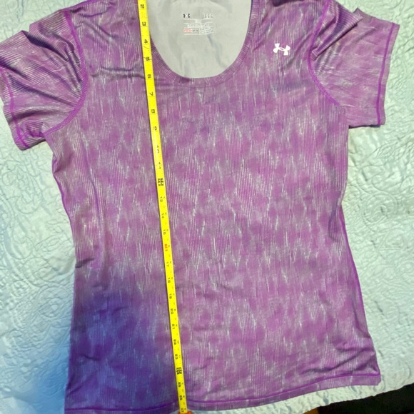Under Armour Purple/Gray Heat Gear Shirt L -SOLD - Picture 12 of 13